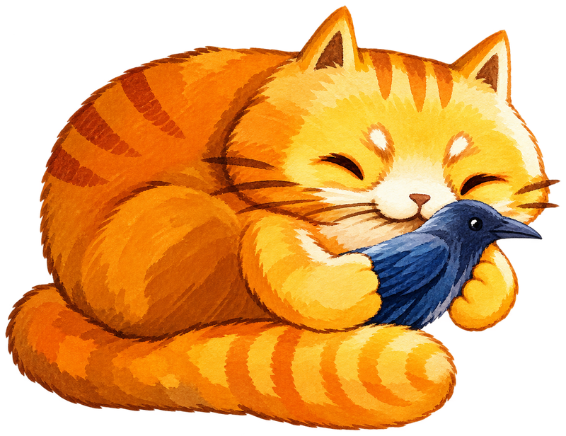 Si Oyen the orange cat